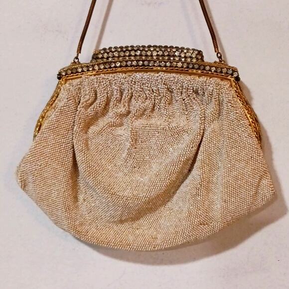 Victorian Vintage Beaded Crystal Handbag Handmade in France - Picture 2 of 16